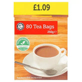 Euro Shopper 80 Tea Bags 250g (Case of 6)  Adomoo